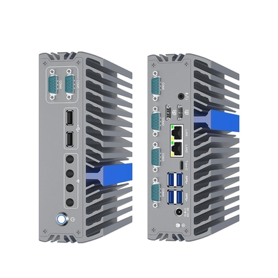 Computador industrial incorporado N100 6 Com 2.5 Gb Ethernet Computador industrial sem ventilador