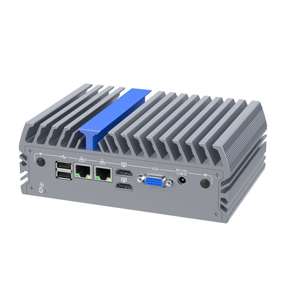 Low Power N100 Mini PC sem ventilador HD-MI VGA Dual Lan Mini Computer TDP 6w