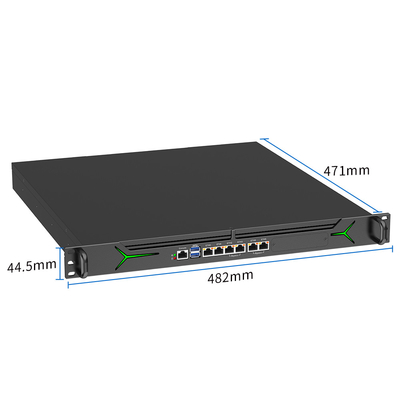 Intel Core 1U 19 polegadas Rackmount Aplicação de segurança com 2 Gbps VPN