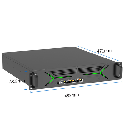 2U Rack Mount Application Server 4 Porta Óptica para Modernização do Data Center