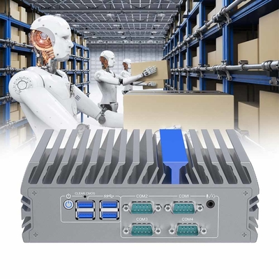 Intel Celeron J6412 Quad Core Mini Computador Com Portos Dual LAN