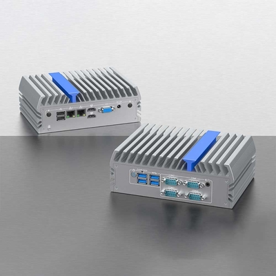 2 Lan 2 Com Montador de parede Mini PC Pequeno DDR4 Win10 Para Sistema de Monitorização