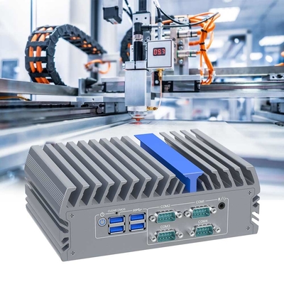 Intel J6412 CPU Mini PC VGA HD Dual Display Dual Lan Fanless Pc com 4 COM Automation