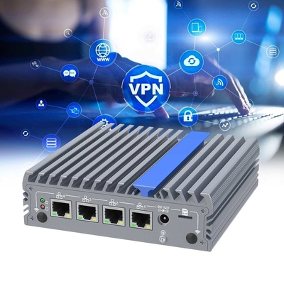 16GB N100 Firewall de Display Duplo Aparelho Barebone 2.5G LAN Mini PC Industrial sem ventilador