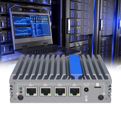 4 portas Ethernet Mini Computador N100 Mini PC sem ventilador Pfsense