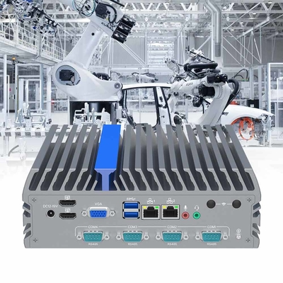 Computador industrial sem ventilador DDR4 RAM M.2 SSD para sistema de controlo a laser CNC