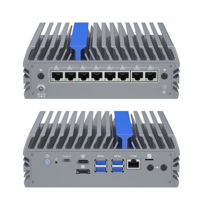8 Lan Mini PC Servidor de rede Mini Firewall PC Triple Display