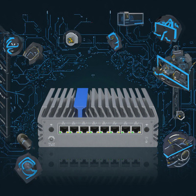 6 Lan Ports Firewall Mini PC Com 14a Geração Core Ultra Processador