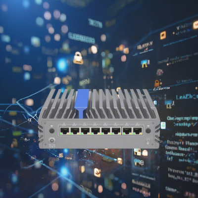 Firewall 8 Gigabit Portos de rede Dual DDR4 M.2 SSD 1 RJ45 COM