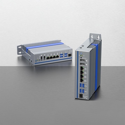 DC 12V-24V Small Computer Wide Voltage Din Rail Firewall Router Mini Pc sem ventilador