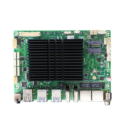 J6412 Fanless Motherboard Factory, 3.5 polegadas Motherboard PC Compatibilidade com 6 X RS232 COM