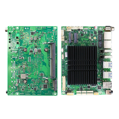 16 GB DDR4 Memória x86 Mini Computer Fanless ITX Motherboard com 6 RS232 COM e 1 HD-MI Display
