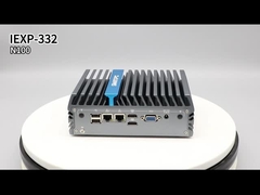 IEXP-332 N100 Mini Pc 2 portas Ethernet Mini Pc 2 Lan 4 COM RS232 RS485